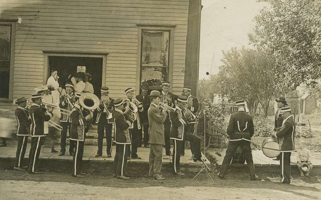 tuba, trombone, Coon Rapids Enterprise, Portraits - Group, trumpet, Entertainment, drum, band uniform, Children, band, Cities and Towns, Main Streets & Town Squares