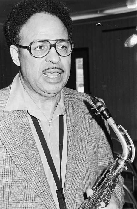 People of Color, Coon Rapids Enterprise, Coon Rapids, Entertainment, Iowa, historic, Photos, musician, saxophone, United States, ia, history, Portraits - Individual, IA