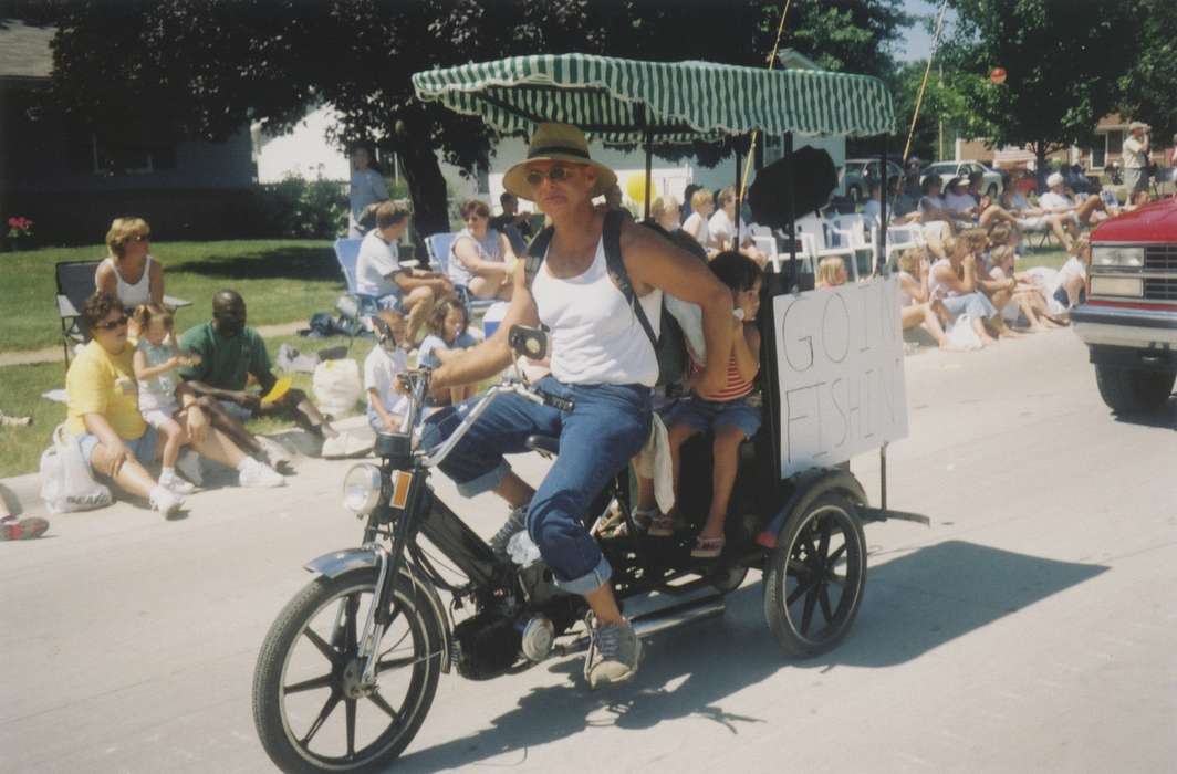 pedicab, parade, fourth of july, Children, Outdoor Recreation, Fairs and Festivals, Holidays, fishing, Johnson County Historical Society