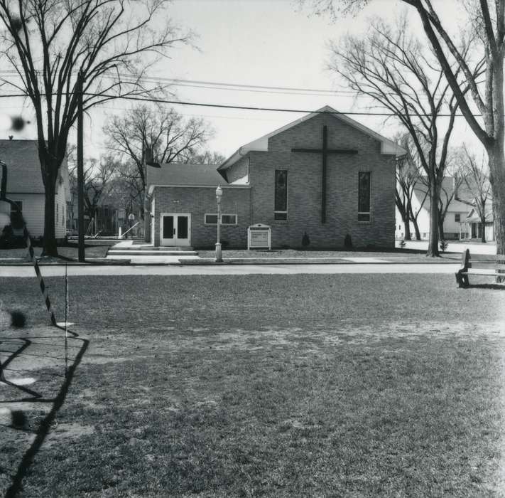 church, Waverly Public Library, building exterior, history of Iowa, Religious Structures, Iowa, Iowa History
