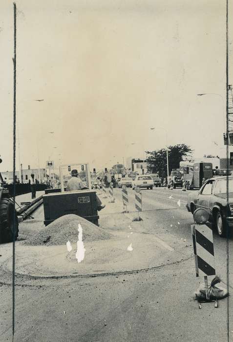 Main Streets & Town Squares, bridge, Waverly, IA, Labor and Occupations, Motorized Vehicles, Waverly Public Library, Iowa, Iowa History, construction, history of Iowa