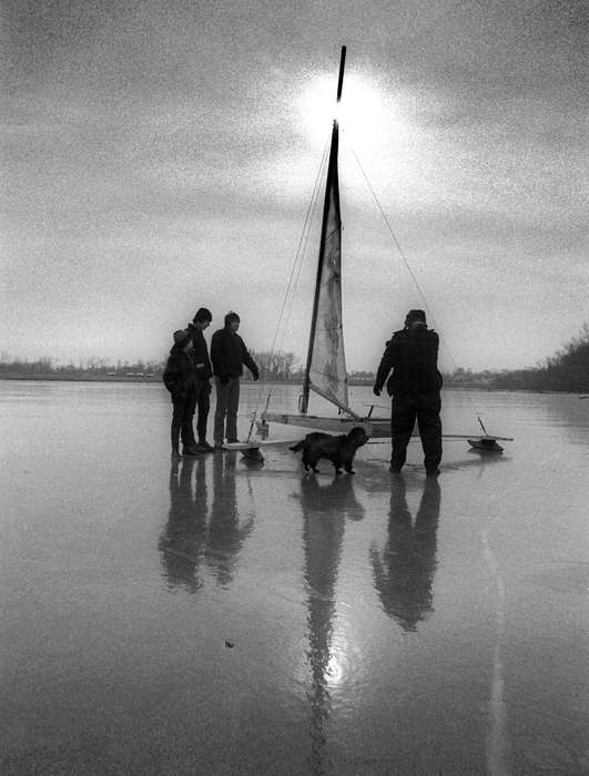 ice boating, Iowa, Outdoor Recreation, Winter, Iowa History, history of Iowa, Lemberger, LeAnn, Ottumwa, IA