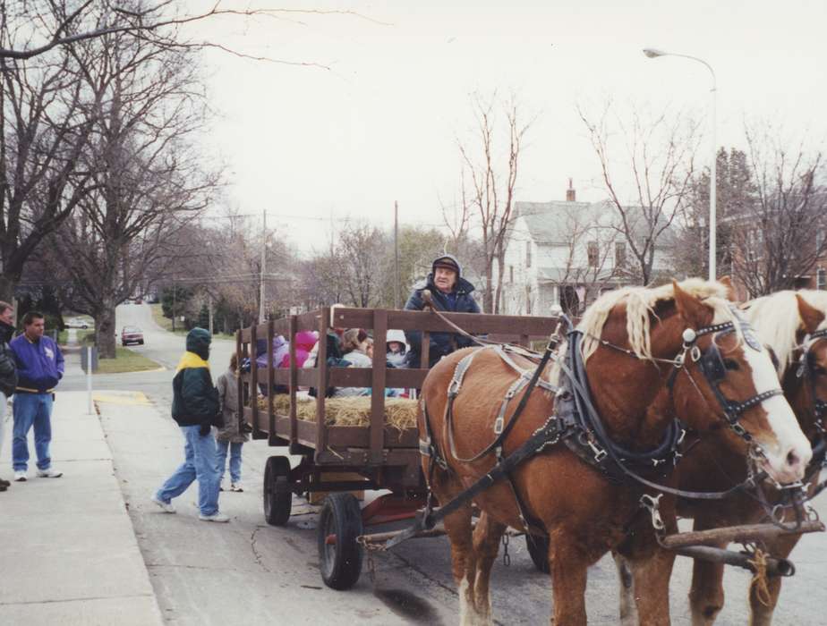 Waverly Public Library, horse drawn wagon, horse and buggy, Leisure, children, hay ride