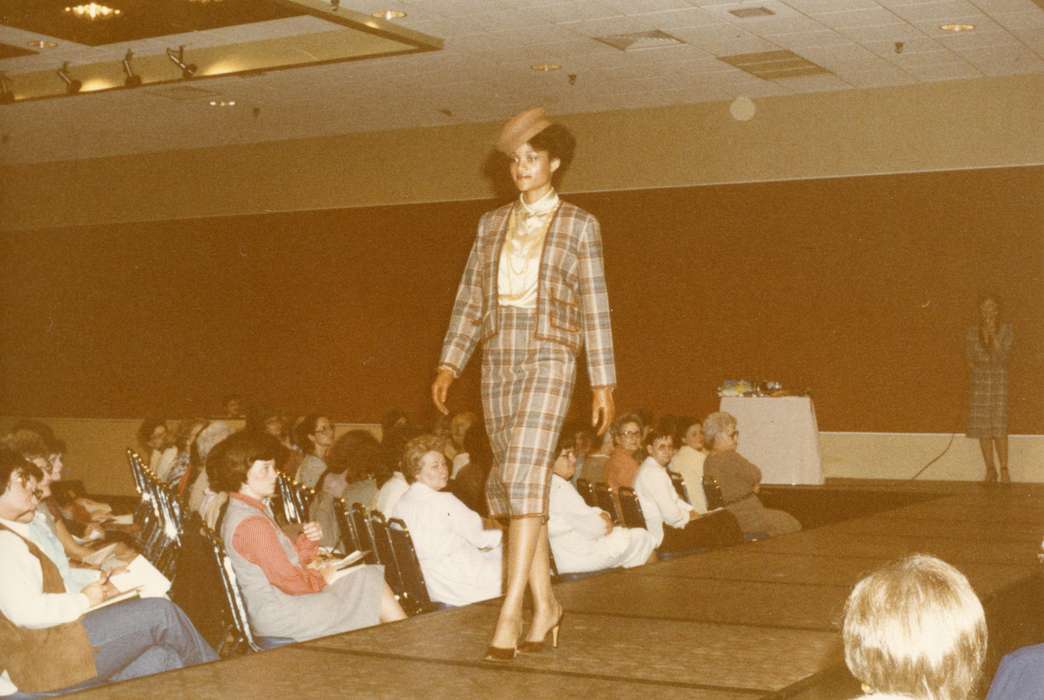 history of Iowa, Karns, Mike, People of Color, fashion show, Entertainment, Iowa, african american, Labor and Occupations, Iowa History, Cedar Rapids, IA, model, runway