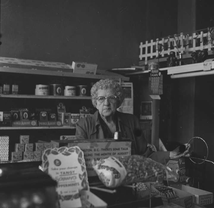 Businesses and Factories, Portraits - Individual, Iowa, IA, United States, Photos, historic, Coon Rapids, grocery store, history, ia, Coon Rapids Enterprise