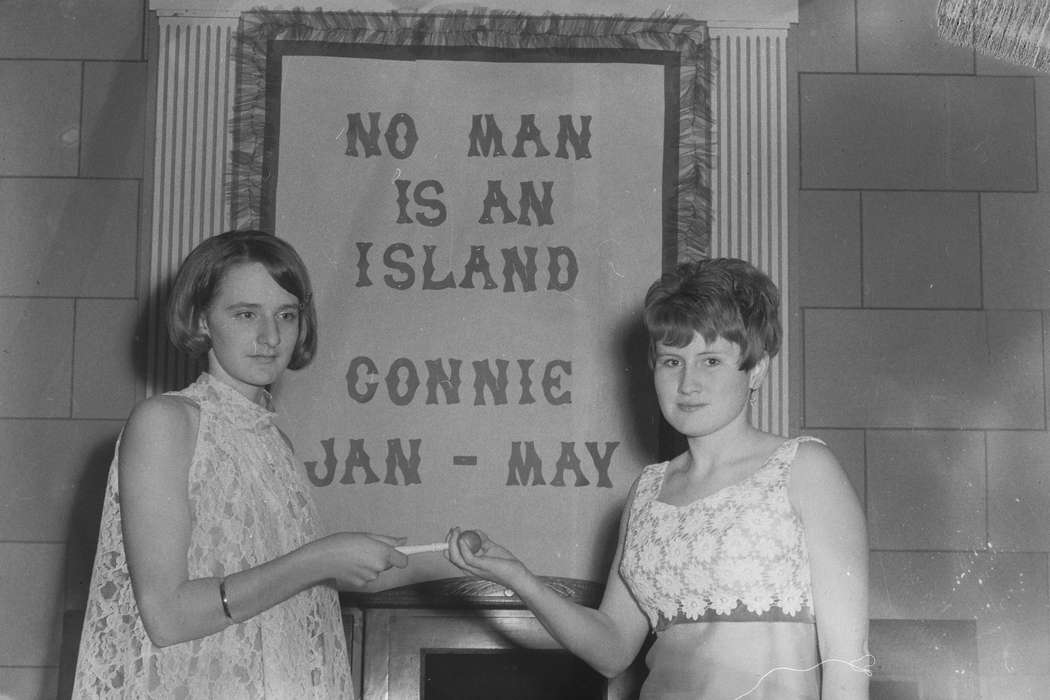 Portraits - Group, young women, United States, history, ia, Photos, lace collar, lace, gavel, woman, Coon Rapids Enterprise, historic, Iowa, IA, Civic Engagement, Coon Rapids