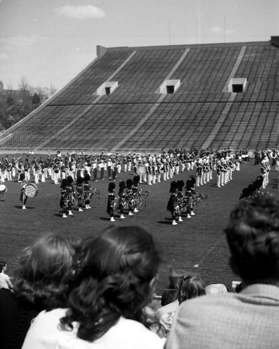 football stadium, Lemberger, LeAnn, history of Iowa, Iowa, Iowa History, Sports, Schools and Education, Albia, IA, marching band