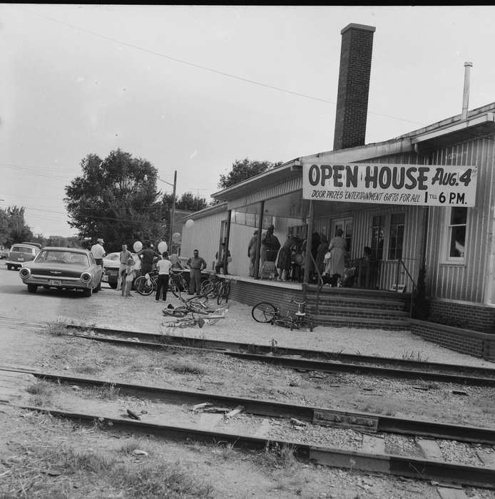 Businesses and Factories, Iowa, IA, United States, Photos, historic, Coon Rapids, train tracks, Coon Rapids Enterprise, history, balloons, bikes, ia, open house