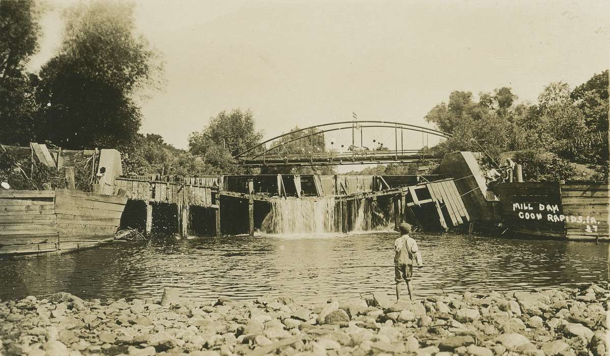 water, Outdoor Recreation, correct date needed, dam, Portraits - Individual, Bergsbaken, Isabelle, Children, Lakes, Rivers, and Streams, fishing, bridge
