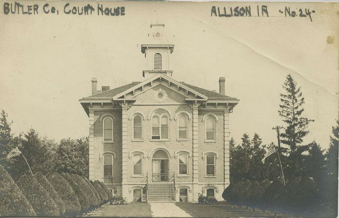 Iowa, courthouse, history of Iowa, Dean, Shirley, Cities and Towns, Allison, IA, Iowa History