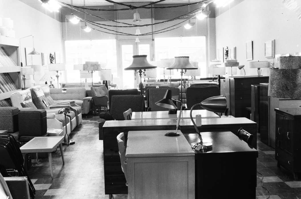 Businesses and Factories, lamps, sofa, coffee table, rugs, United States, history, ia, Photos, Coon Rapids Enterprise, home entertainment center, historic, Iowa, armchair, IA, Coon Rapids, carpet