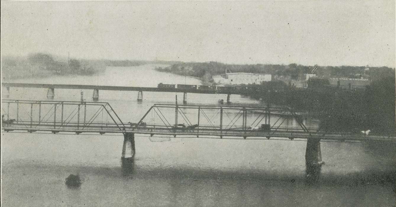 ia, IA, history, postcard, bridge, Waterloo, historic, Lakes, Rivers, and Streams, Olsson, Ann and Jons, Iowa, Black Hawk, United States, Photos