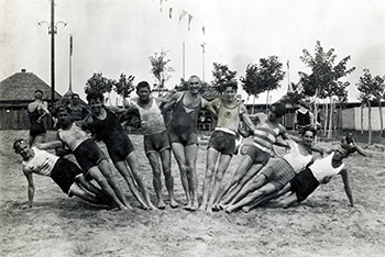 A group of people posing for a photo